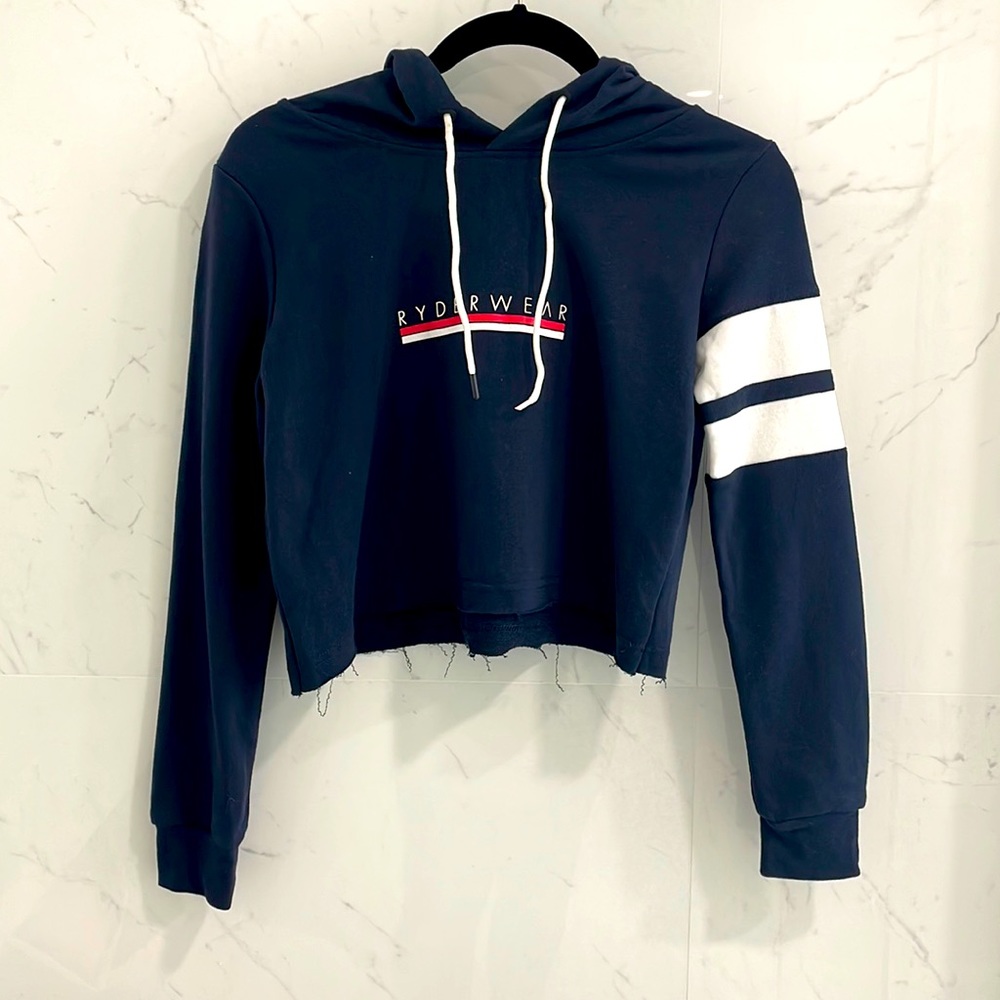 Ryderwear Frayed Cropped Hoodie